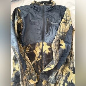 Columbia Boys Performance Jacket - Black and Tan Camouflage